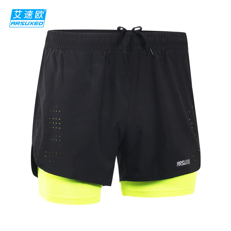 Men's Quick-Dry Running Shorts with Pockets for Summer