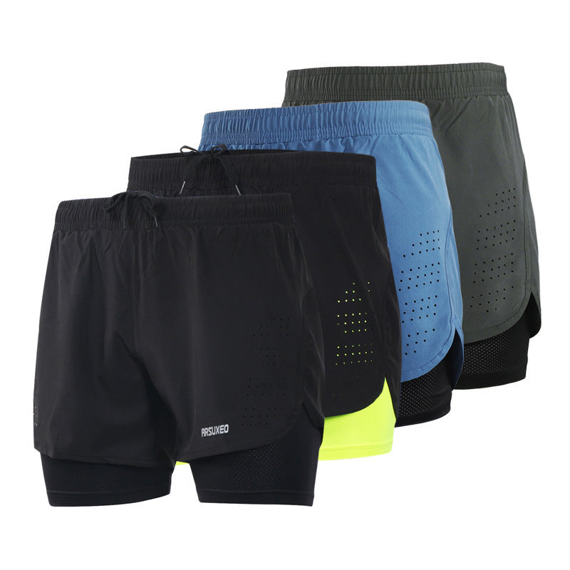 Men's Quick-Dry Running Shorts with Pockets for Summer