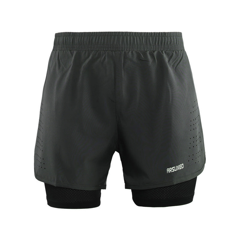 Men's Quick-Dry Running Shorts with Pockets for Summer
