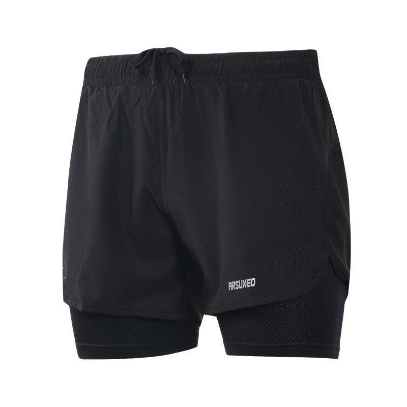 Men's Quick-Dry Running Shorts with Pockets for Summer