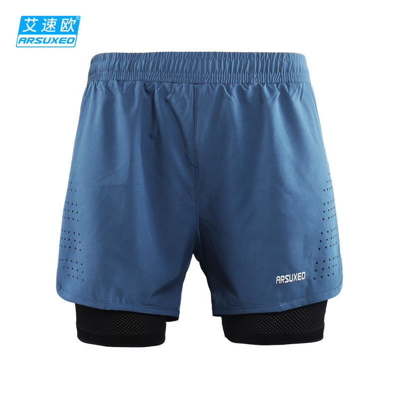 Men's Quick-Dry Running Shorts with Pockets for Summer
