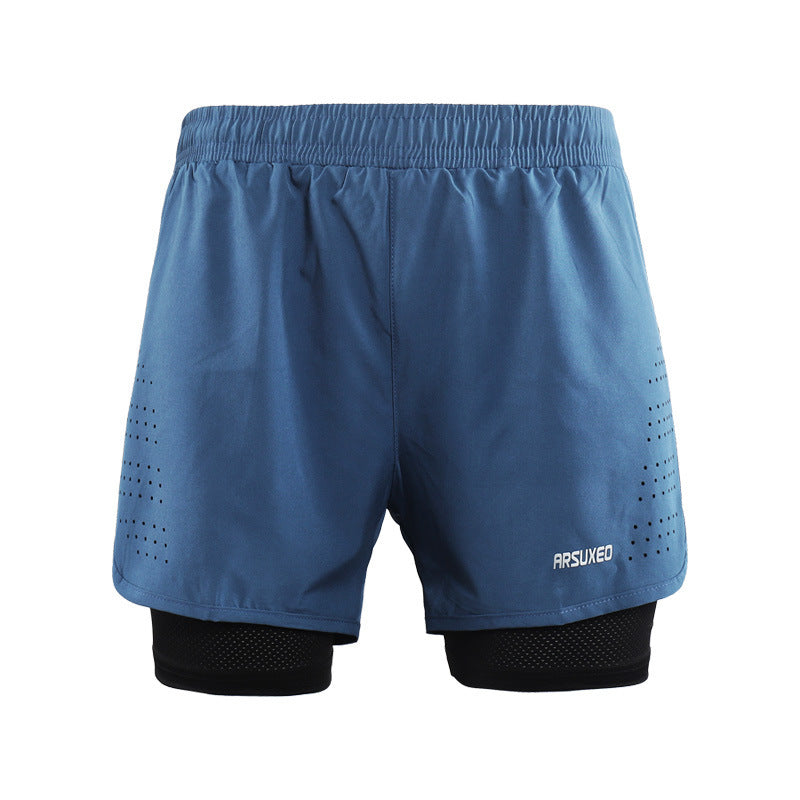Men's Quick-Dry Running Shorts with Pockets for Summer